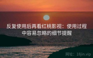 反复使用后再看红桃影视：使用过程中容易忽略的细节提醒