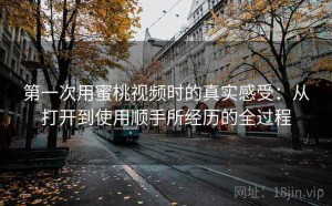 第一次用蜜桃视频时的真实感受：从打开到使用顺手所经历的全过程