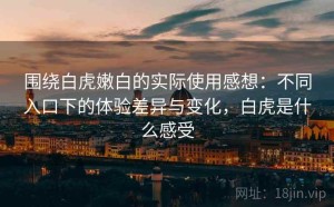 围绕白虎嫩白的实际使用感想：不同入口下的体验差异与变化，白虎是什么感受