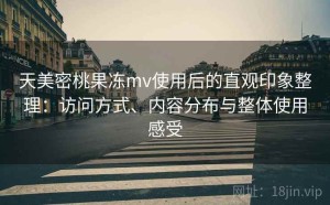 天美密桃果冻mv使用后的直观印象整理：访问方式、内容分布与整体使用感受