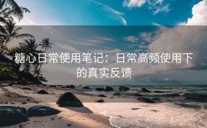 糖心日常使用笔记：日常高频使用下的真实反馈
