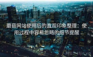 蘑菇网站使用后的直观印象整理：使用过程中容易忽略的细节提醒