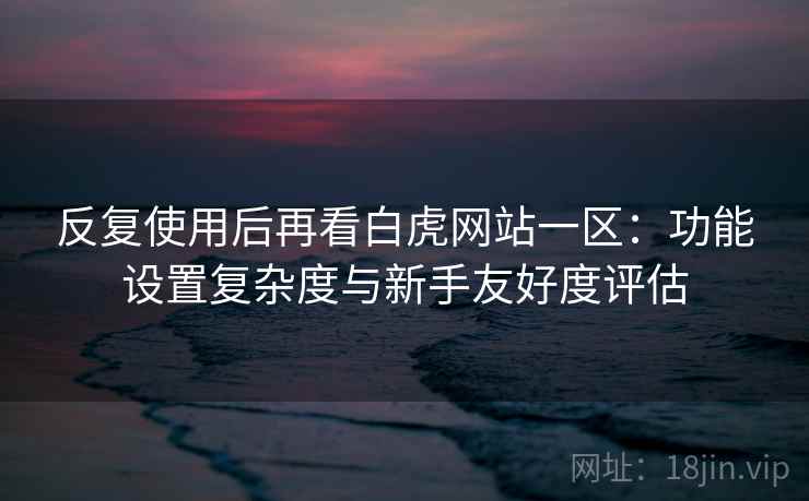 反复使用后再看白虎网站一区：功能设置复杂度与新手友好度评估