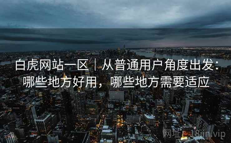 白虎网站一区｜从普通用户角度出发：哪些地方好用，哪些地方需要适应