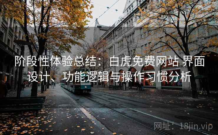 阶段性体验总结：白虎免费网站 界面设计、功能逻辑与操作习惯分析