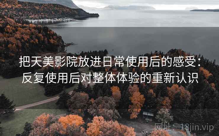 把天美影院放进日常使用后的感受:反复使用后对整体体验的重新认识 把天美影院放进日常使用后的感受:反复使用后对整体体验的重新认识