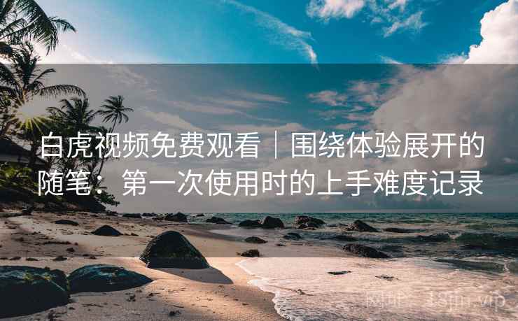 白虎视频免费观看｜围绕体验展开的随笔：第一次使用时的上手难度记录