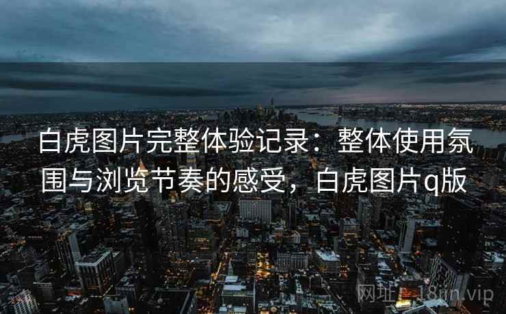 白虎图片完整体验记录：整体使用氛围与浏览节奏的感受，白虎图片q版